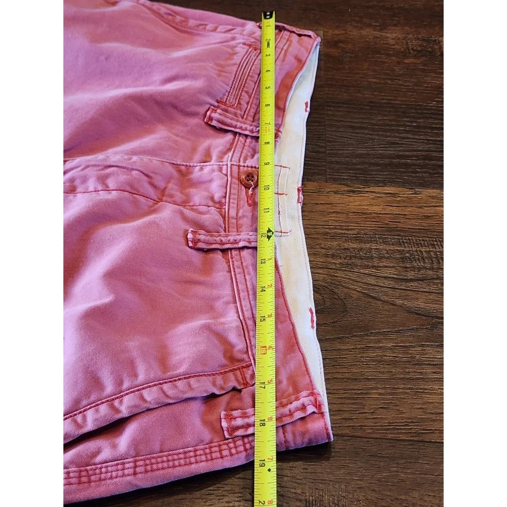 Polo Ralph Lauren Men's Chino Shorts Pink Size 36 Inseam‎ 10 Flat Front Cotton
